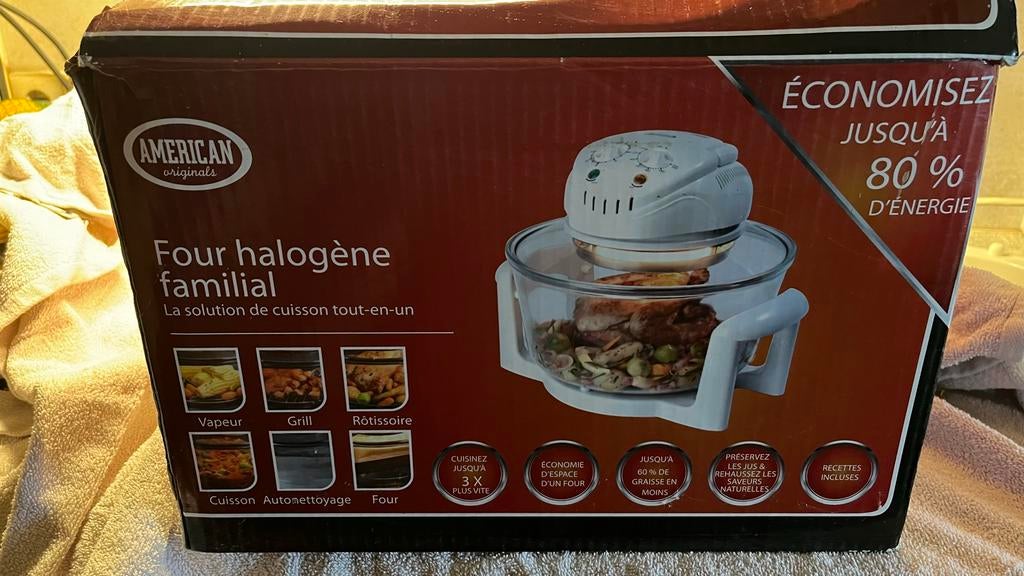 American Originals Halogeenoven in doos, Witgoed en Apparatuur, Ovens, Minder dan 45 cm, Overige merken, Hete lucht, Zo goed als nieuw