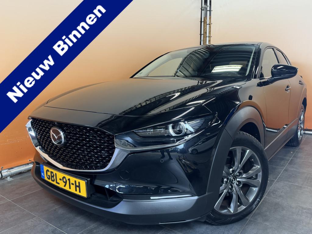 Mazda CX-30 2.0 e-SkyActiv-G M Hybrid Nagisa LEER | STOELVER, Auto's, Mazda, 1998 cc, 4 cilinders, Zwart, Leder