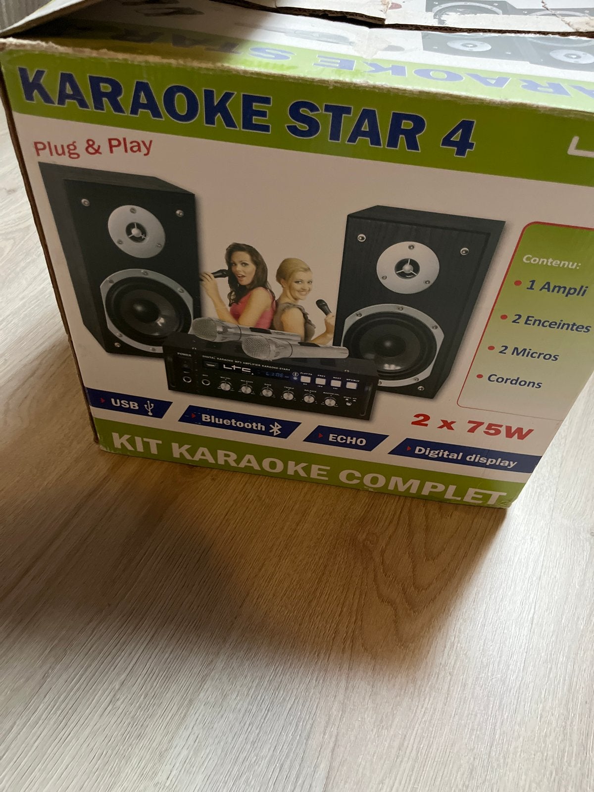 Karaoke Star 4 Compleet Karaoke Set - Plug & Play, Ophalen, Zo goed als nieuw, Complete set