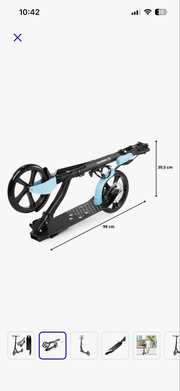 2x HyperMotion HYP SC HONEYBEE BLUE Step - Opvouwbaar, Ophalen, Nieuw, Gewone step