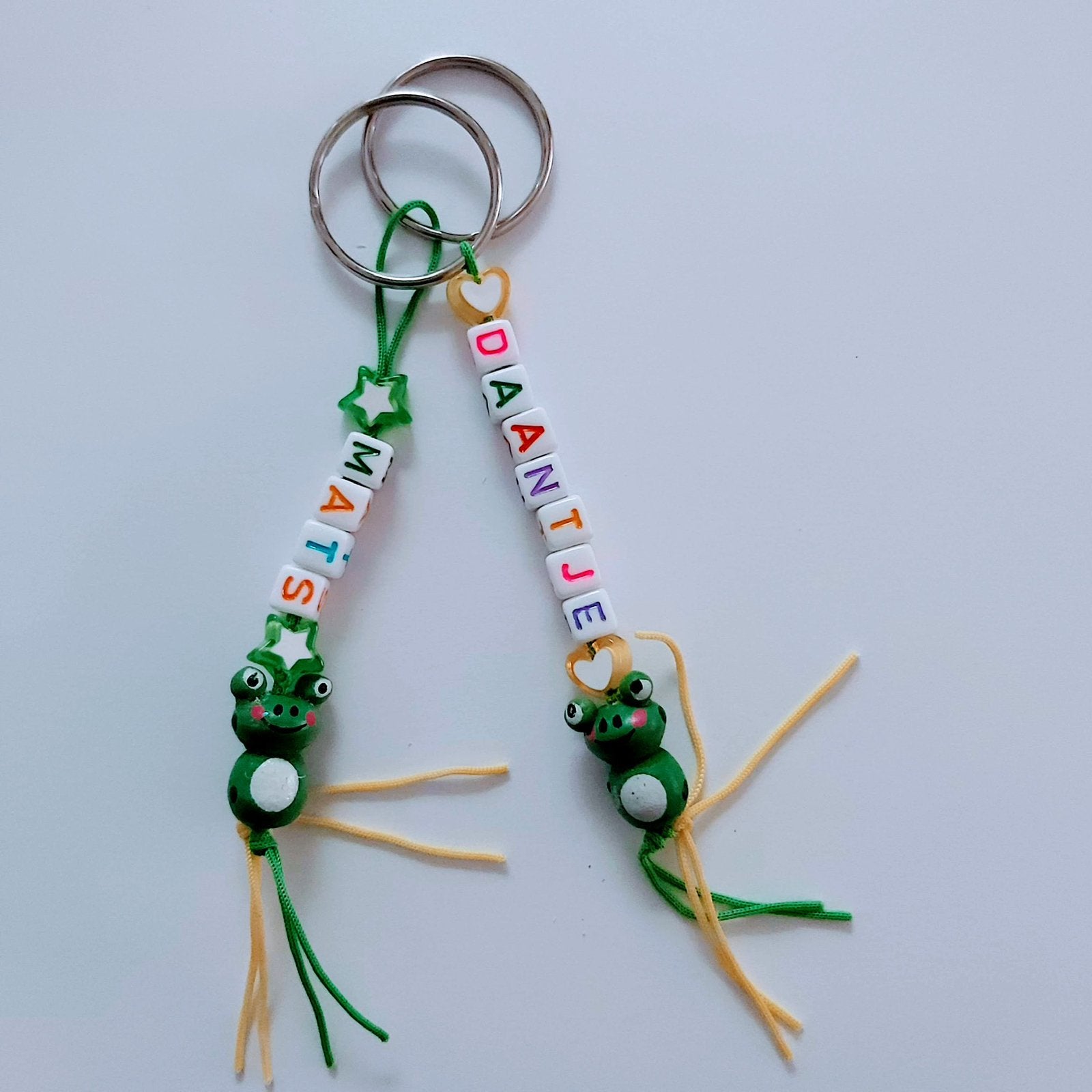 Geluks-kikkertje sleutelhanger met naam LEUKE BEDANKJES, Ophalen of Verzenden, Nieuw, Dier of Natuur