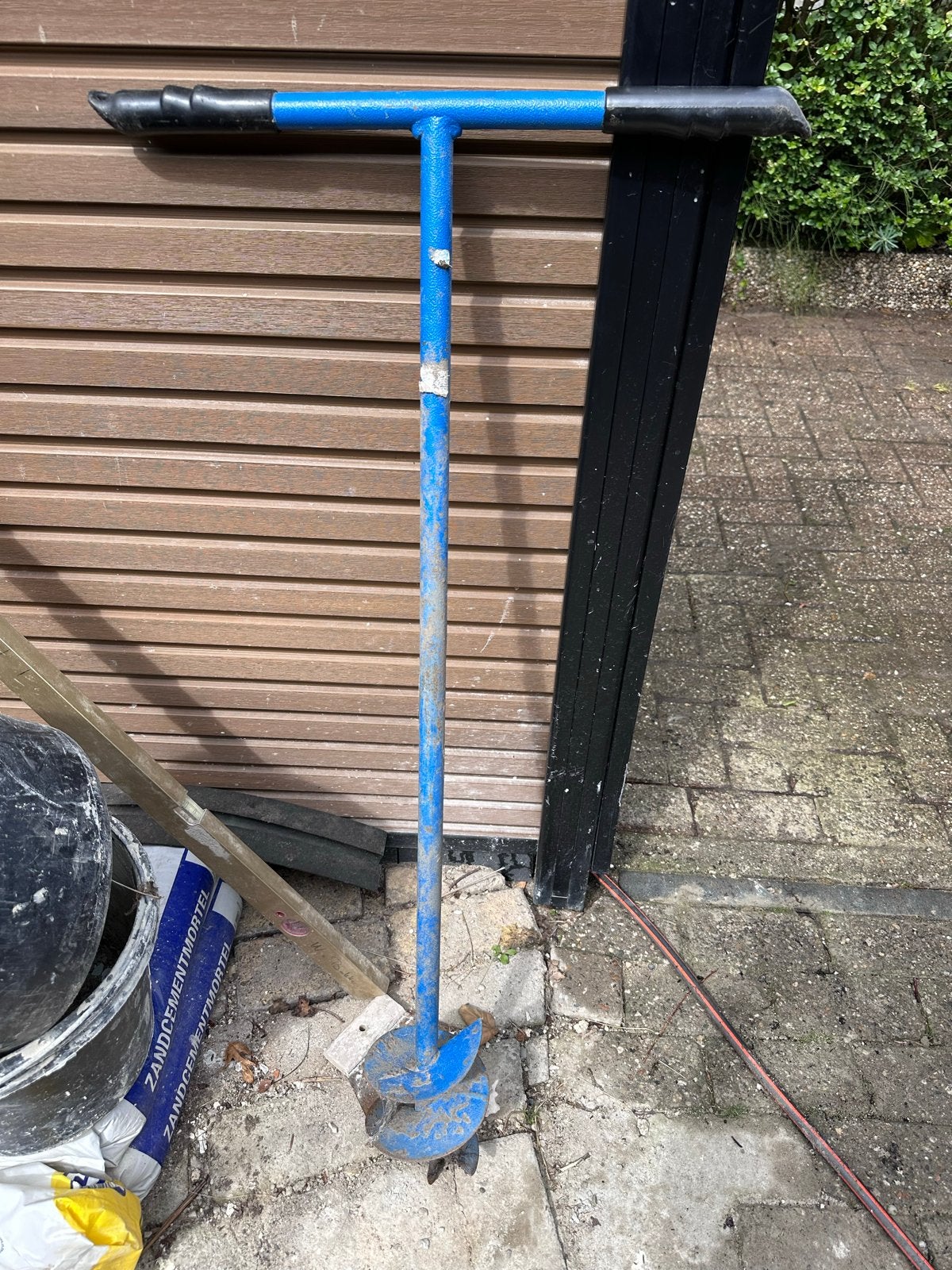 Grondboor 125 mm - Handboor voor palen en gaten, Ophalen, Gebruikt, Overige typen