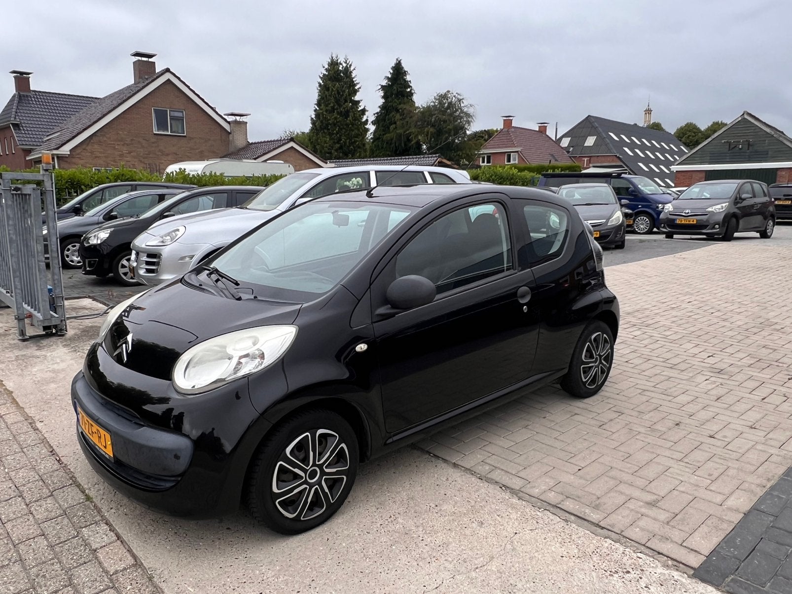 Citroën C1 1.0 3-DRS 2008 Zwart, Auto's, Voorwielaandrijving, 4 stoelen, C1, Origineel Nederlands