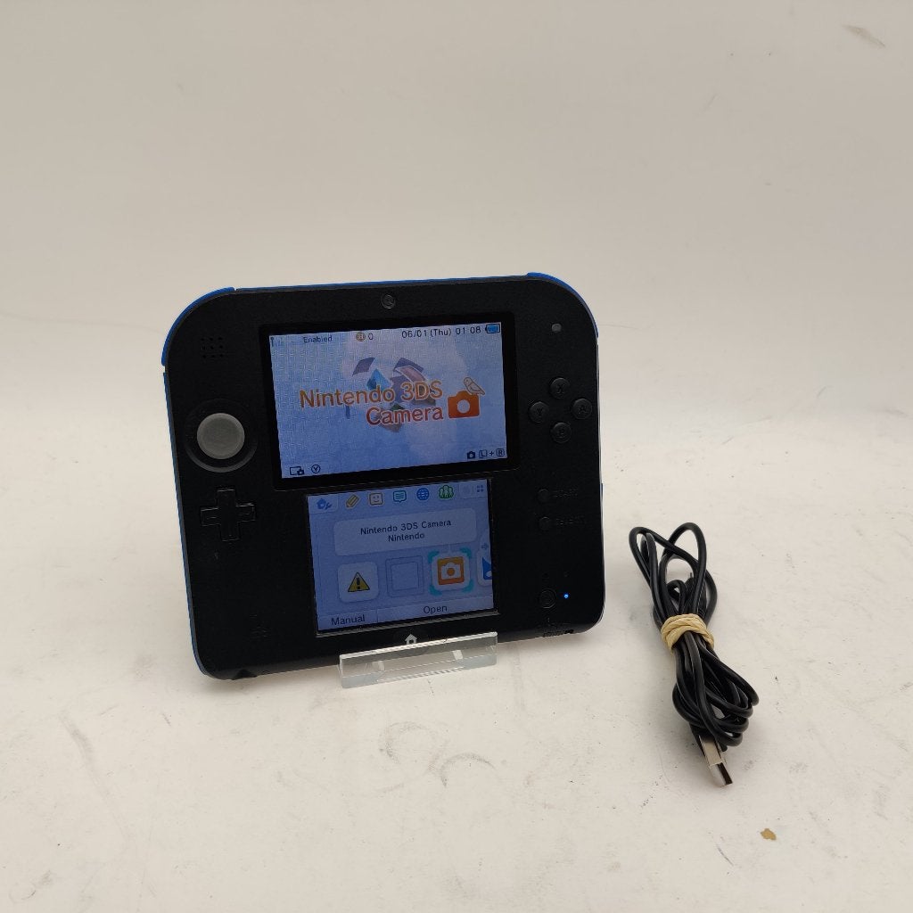 Nintendo 2ds blauw zwart nu voor €99.99, Spelcomputers en Games, N, Overige genres, 1 speler, Ophalen of Verzenden