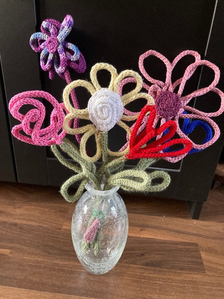 6 gepunnikte bloemen, Ophalen of Verzenden