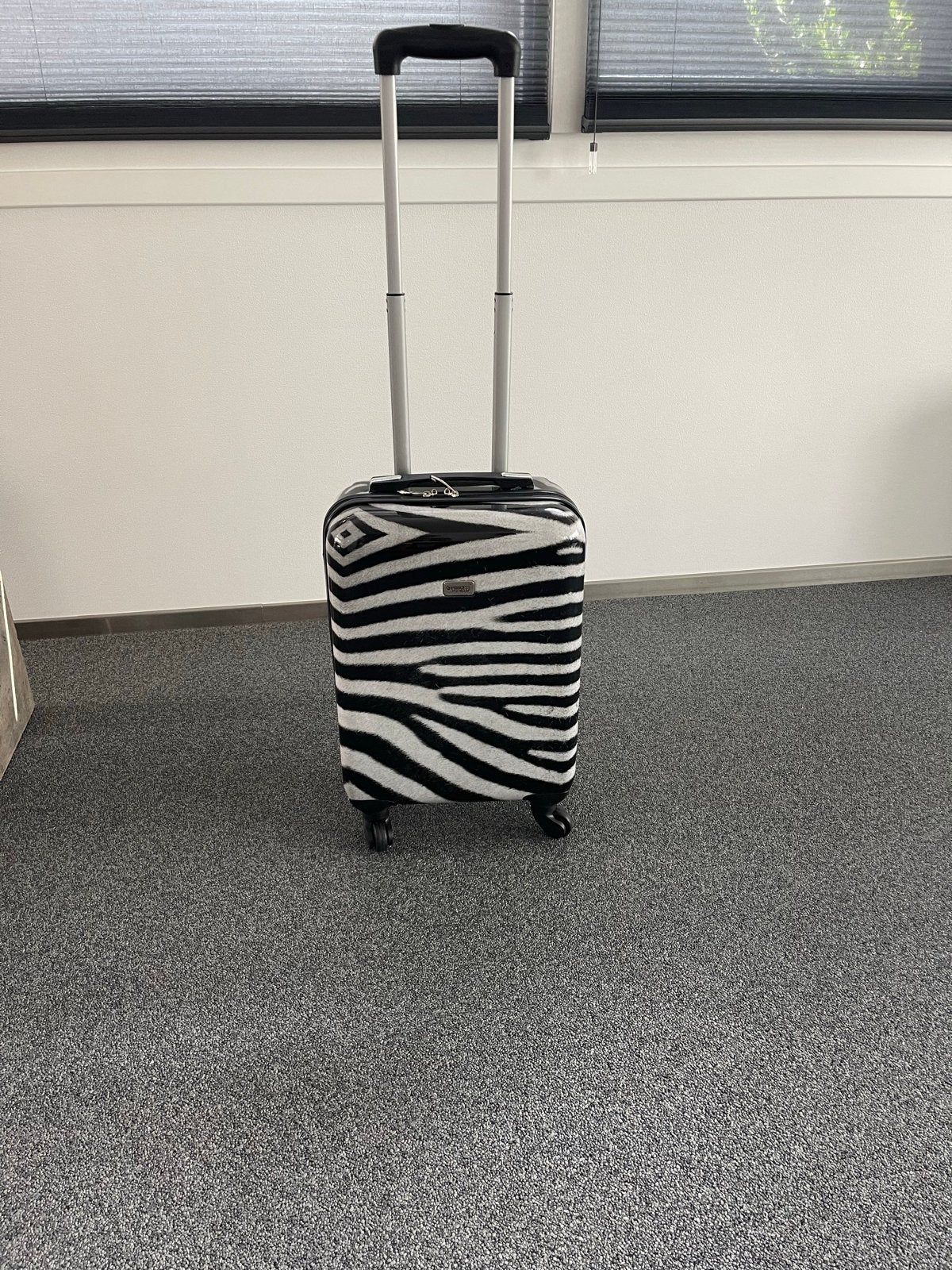 Princess Traveller Zebra Handbagage Koffer, 30 cm of meer, Zwart, Minder dan 40 cm, Ophalen of Verzenden
