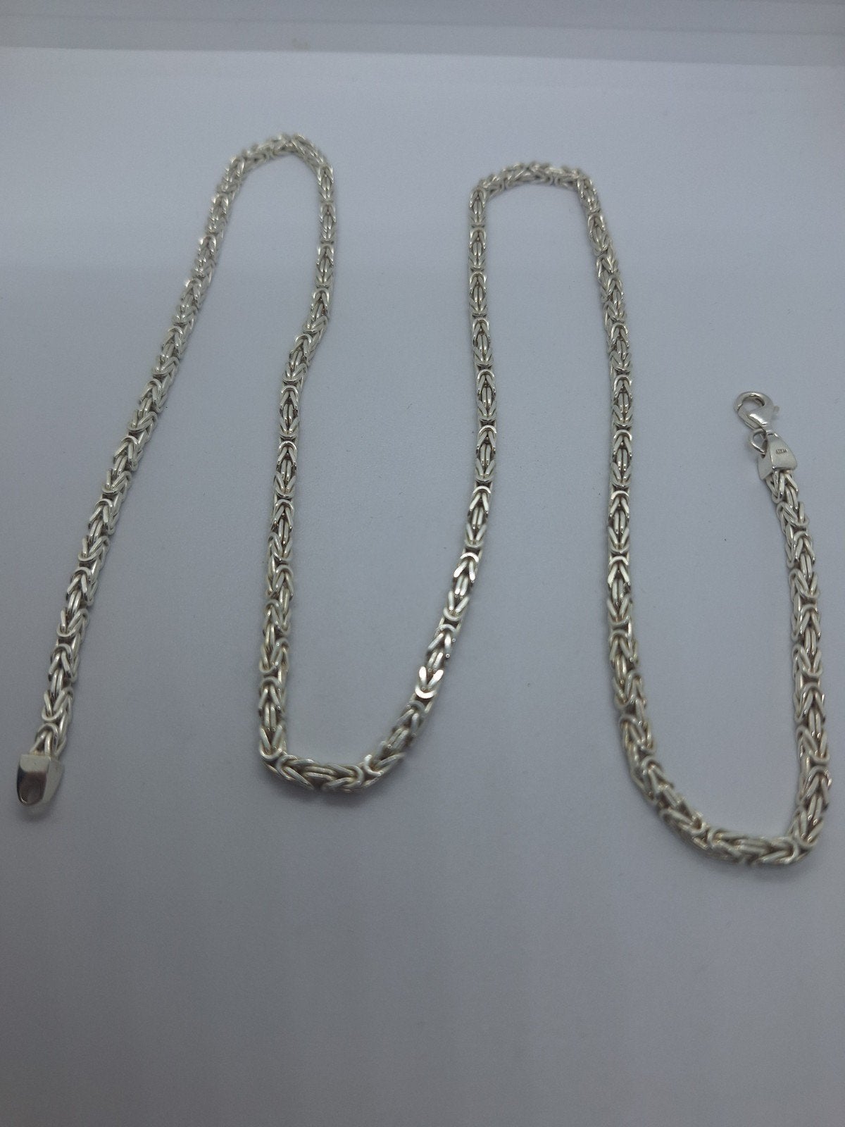 Nieuwstaat Zilveren Koningsketting 3.2mm breed 71cm lang, Sieraden, Tassen en Uiterlijk, Ophalen of Verzenden, Nieuw, Zilver, Zilver