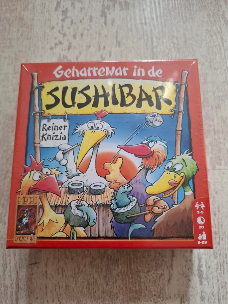 Nieuw geseald Geharrewar in de Sushi Bar Bordspel 999 Games, Vijf spelers of meer, Ophalen of Verzenden, Nieuw, 999 Games