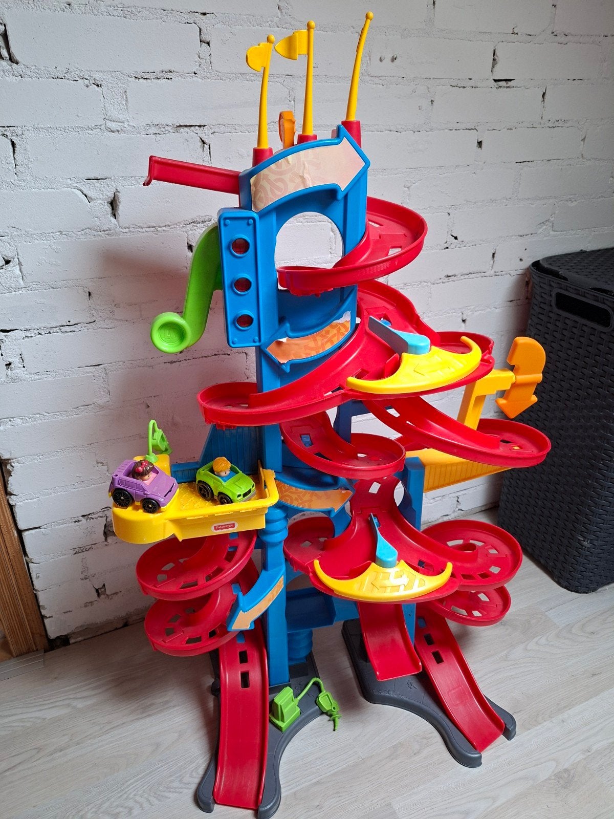 Fisher-Price Little People Wheelies Racebaan Toren, Kinderen en Baby's, Speelgoed | Fisher-Price, Ophalen, Gebruikt, Speelset
