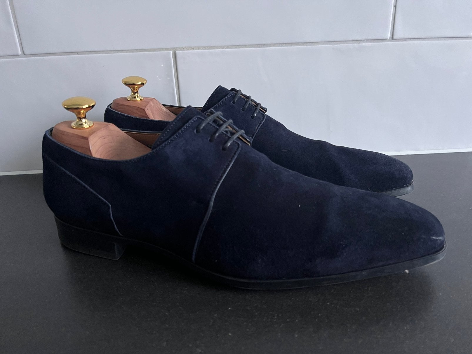 Magnanni herenschoenen maat 41 amper gedragen, Magnanni, Blauw, Magnanni, Zo goed als nieuw
