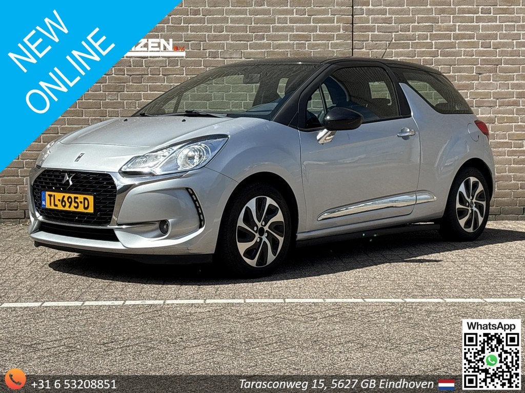 DS 3 1.6 BlueHDi So Chic | Navi | Airco | Cruise, Voorwielaandrijving, Gebruikt, Euro 6, 4 cilinders