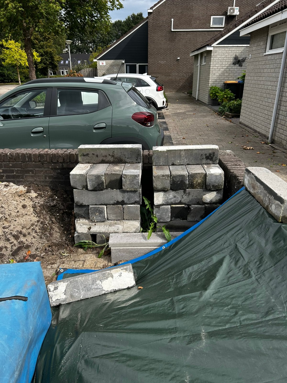 Stapelblokken gebruikt, Tuin en Terras, Ophalen, Gebruikt, Blok, Minder dan 25 cm