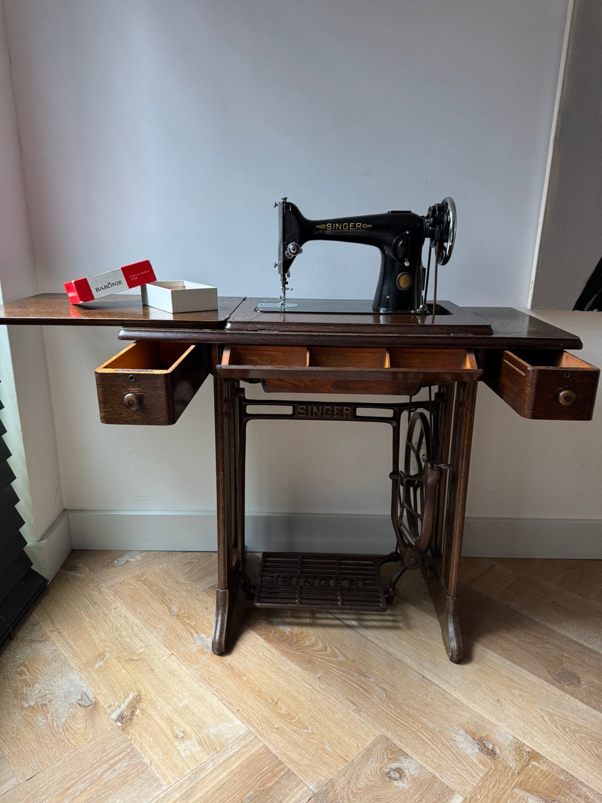 Singer 201K Trapnaaimachine Jubileum 1951 - extra’s, Ophalen of Verzenden