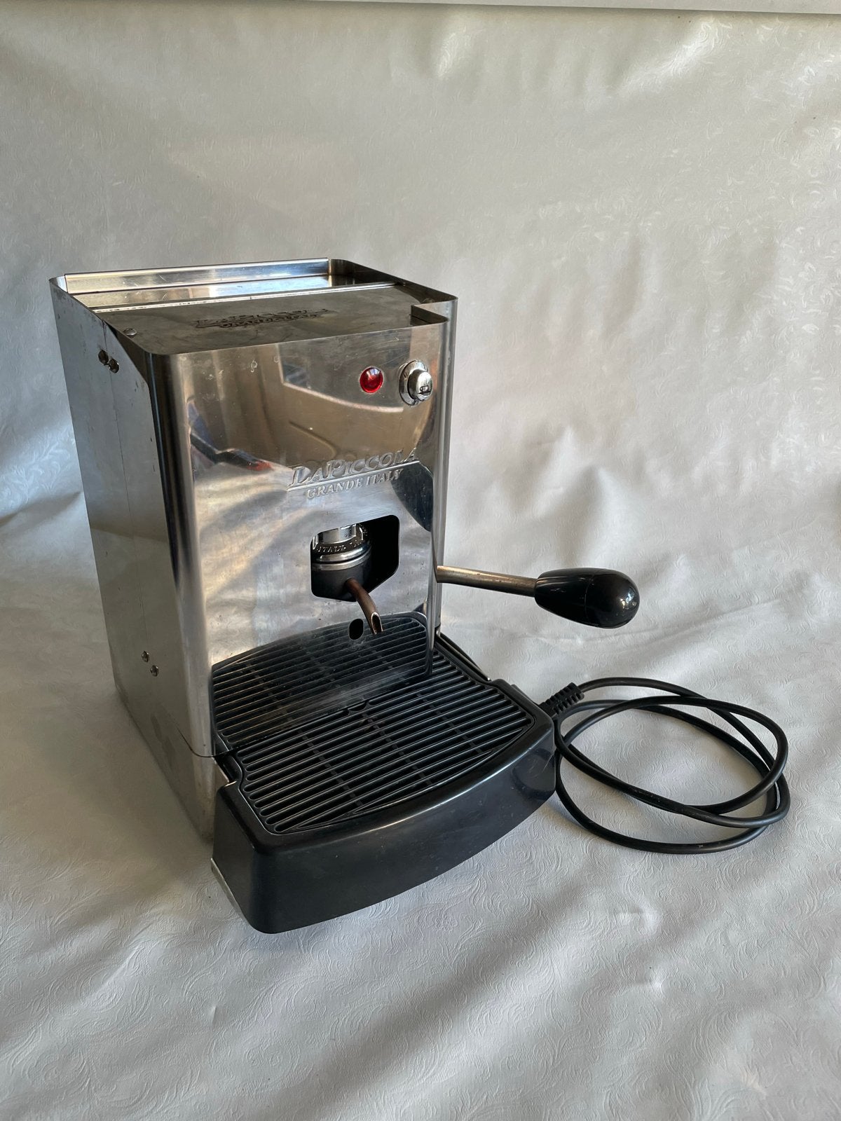 Piccola ESE Espresso Apparaat - RVS Design, Ophalen, Gebruikt, Espresso apparaat, Koffiepads en cups