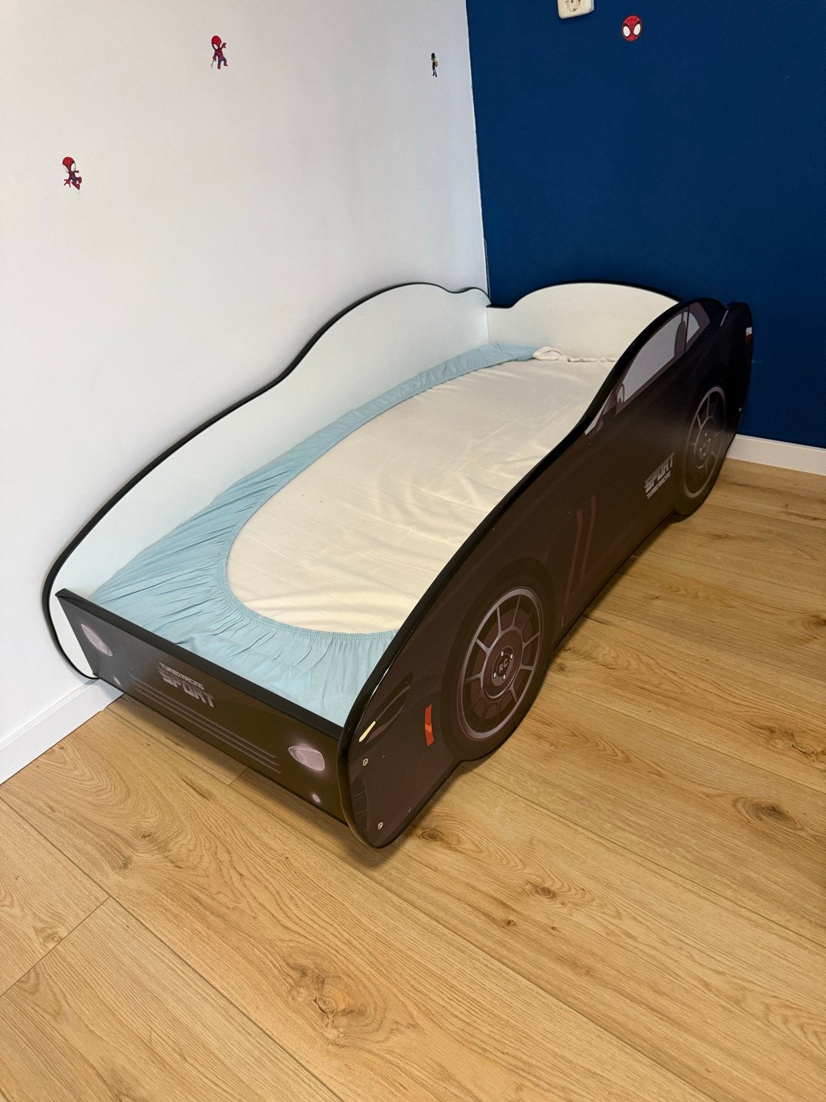Peuterbed sportauto 150x75 cm, Ophalen, Gebruikt, 70 tot 85 cm, 140 tot 160 cm