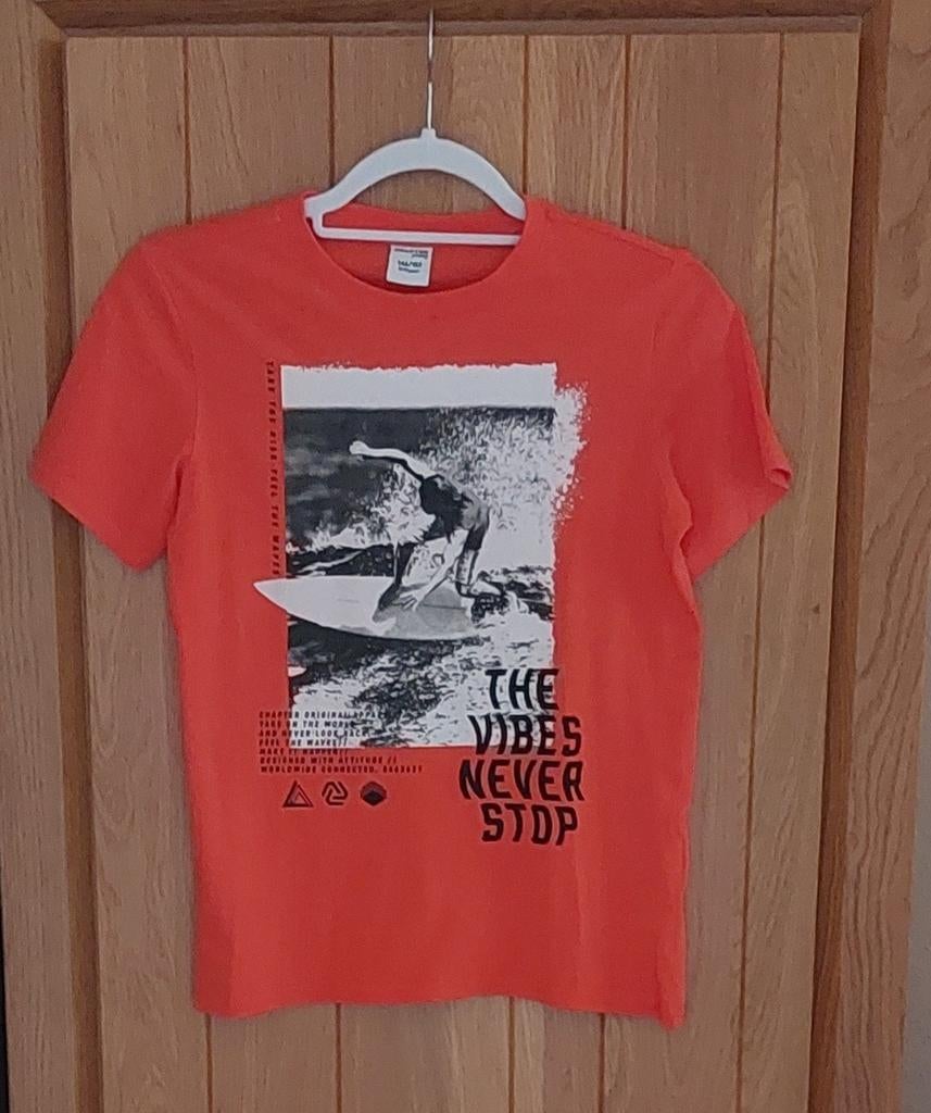 Chapter Young T-shirt met surfprint - maat 146/152, Ophalen, Chapter Young, Zo goed als nieuw, Shirt of Longsleeve