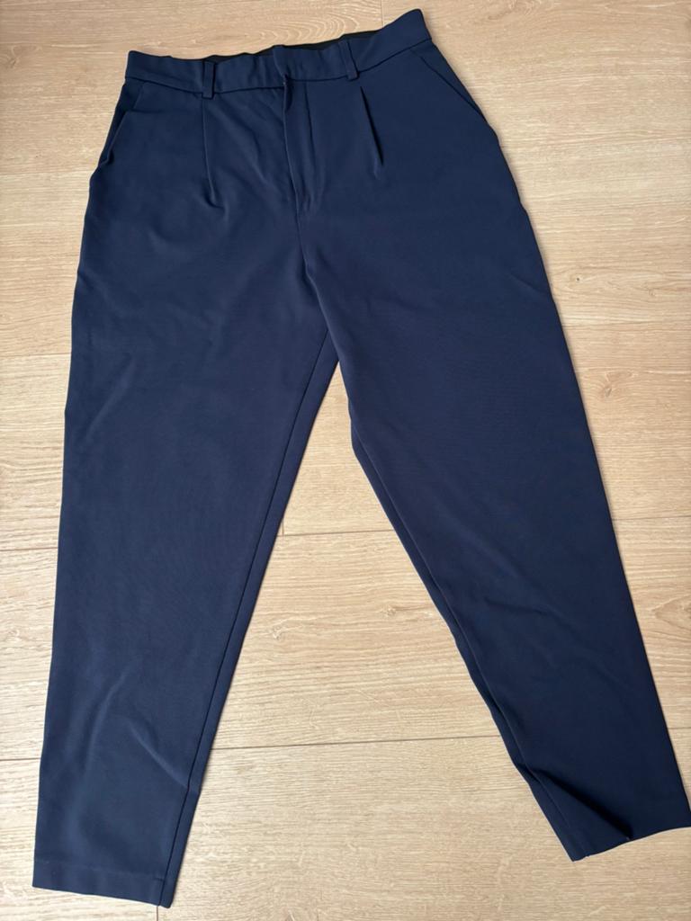 Prachtige broek Vanilia in twill stof mt 42, Blauw, Vanilia, Maat 42/44 (L), Ophalen of Verzenden