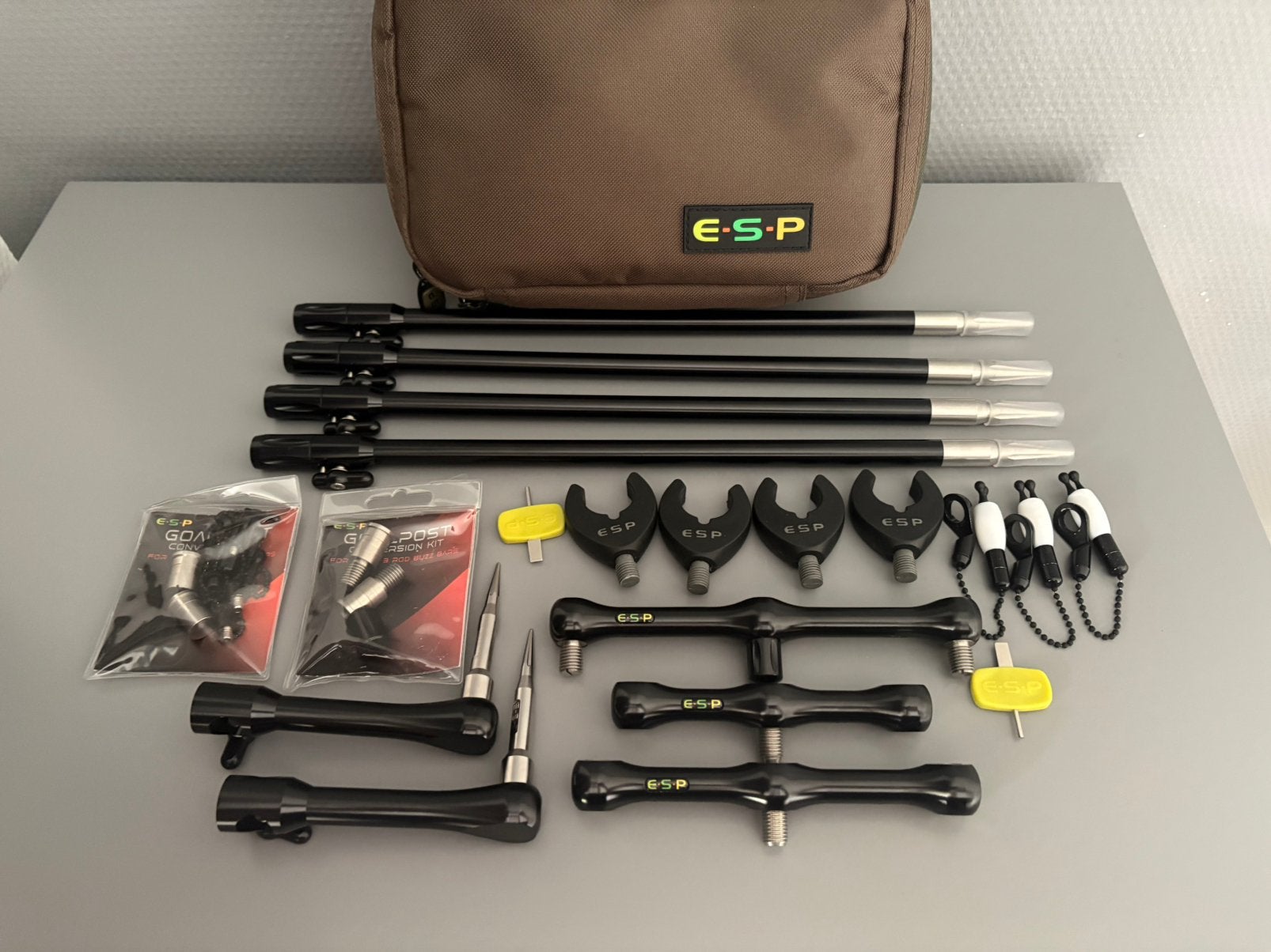 ESP BANKSTICKS BUZZERBARS+BAG BOBBINS STABILISERS ENZ NIEUW, Watersport en Boten, Ophalen of Verzenden, Zo goed als nieuw, Overige typen