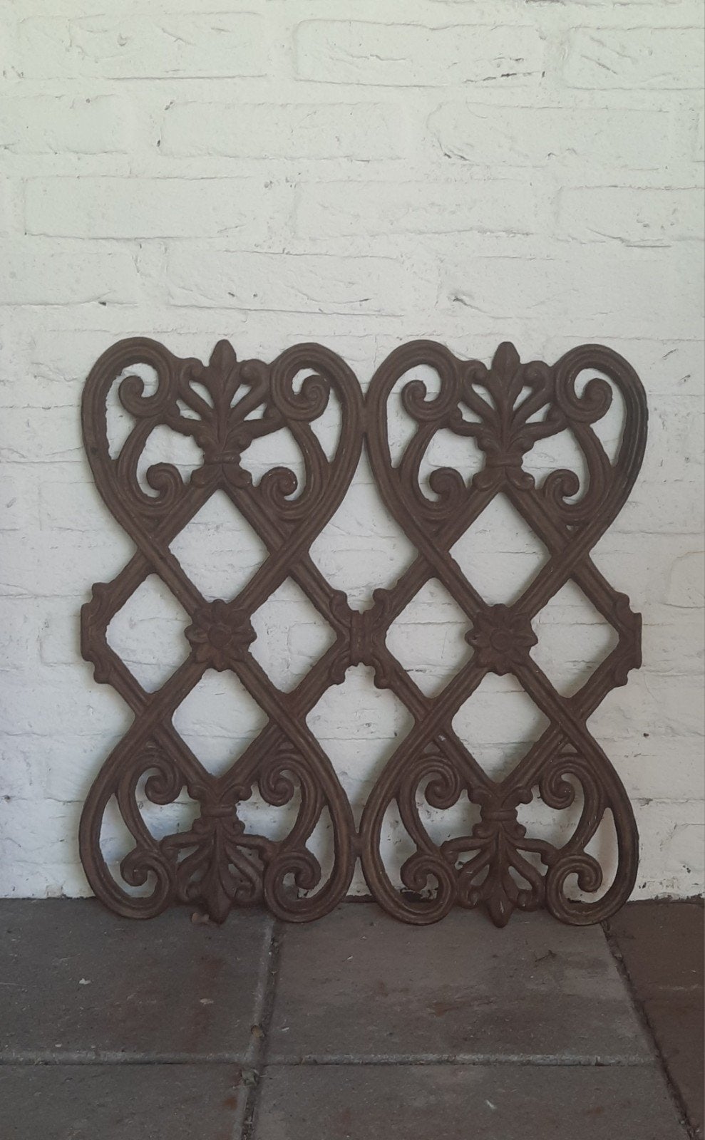 Hekwerk ijzer krulijzer hekje sierstuk (nuzzelspul), Antiek en Kunst, Curiosa en Brocante, Ophalen