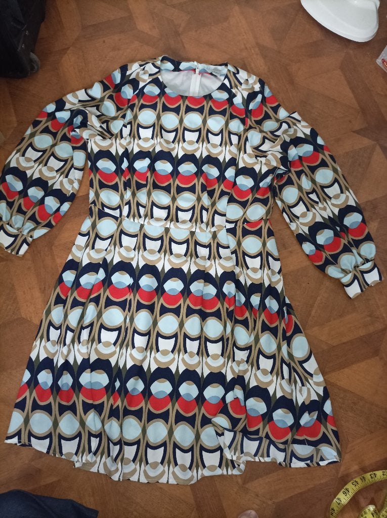 H&M jurk maat 40 (officieel maat 44), Maat 38/40 (M), H&M, Meerkleurig, Ophalen of Verzenden