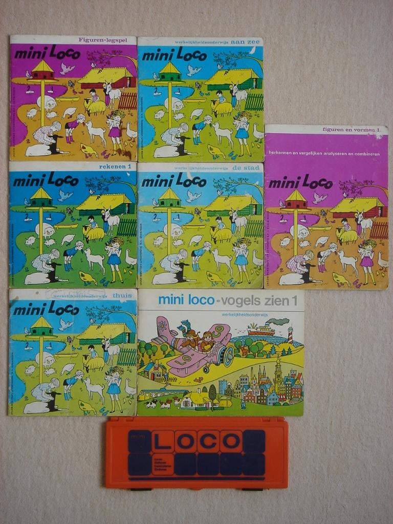 Mini LOCO Kleuterpakket met 7 boekjes !, Ophalen, Gebruikt
