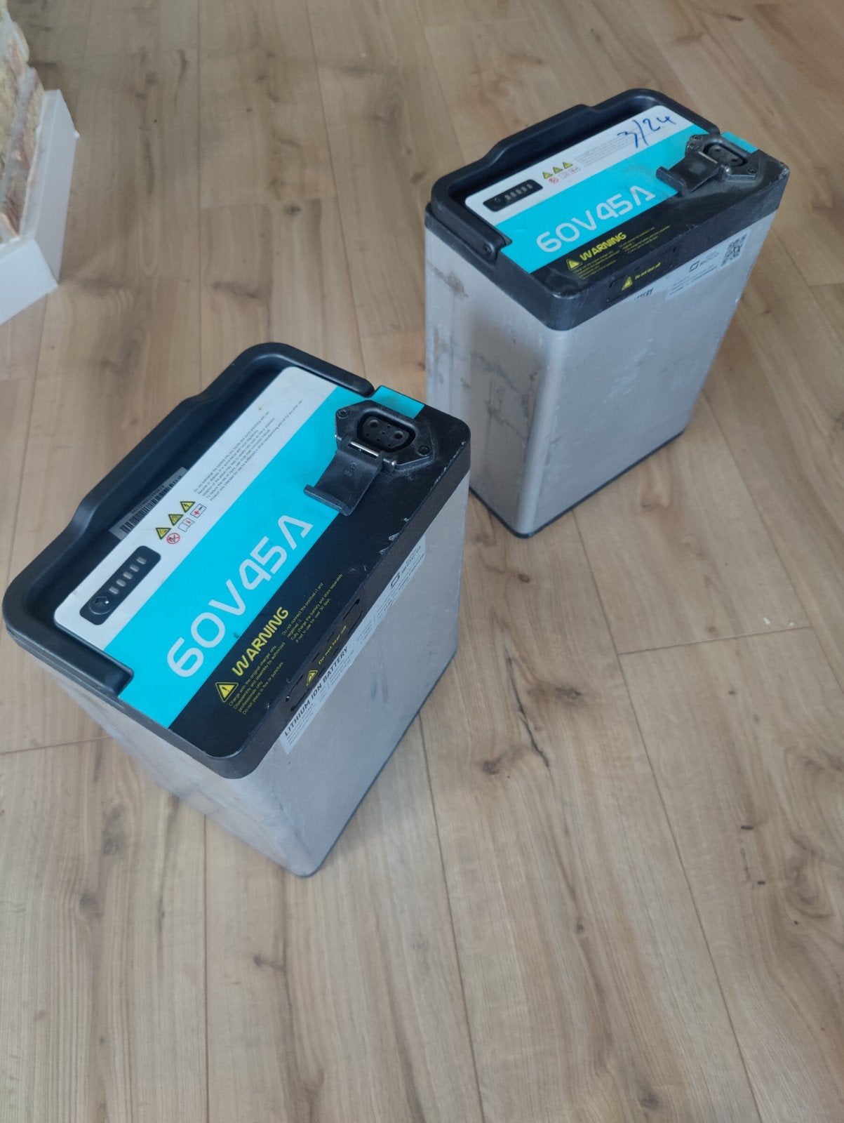 2x Super SOCO 60V 45Ah Lithium-ion Accu, Ophalen, Gebruikt, Overige typen, Overige merken