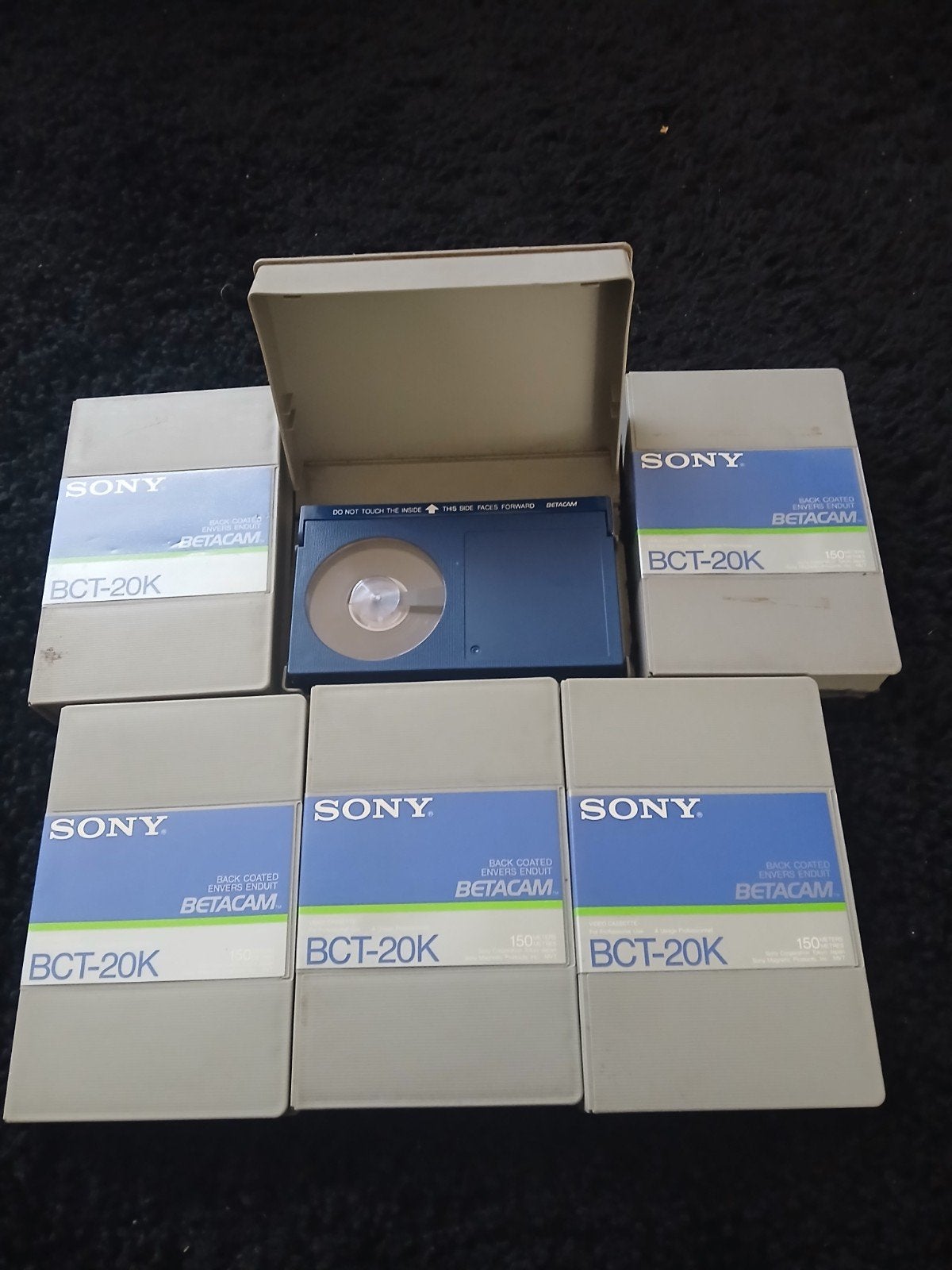 Sony Betacam BCT-20K Videobanden (6 stuks), Ophalen of Verzenden, Gebruikt, Videoband