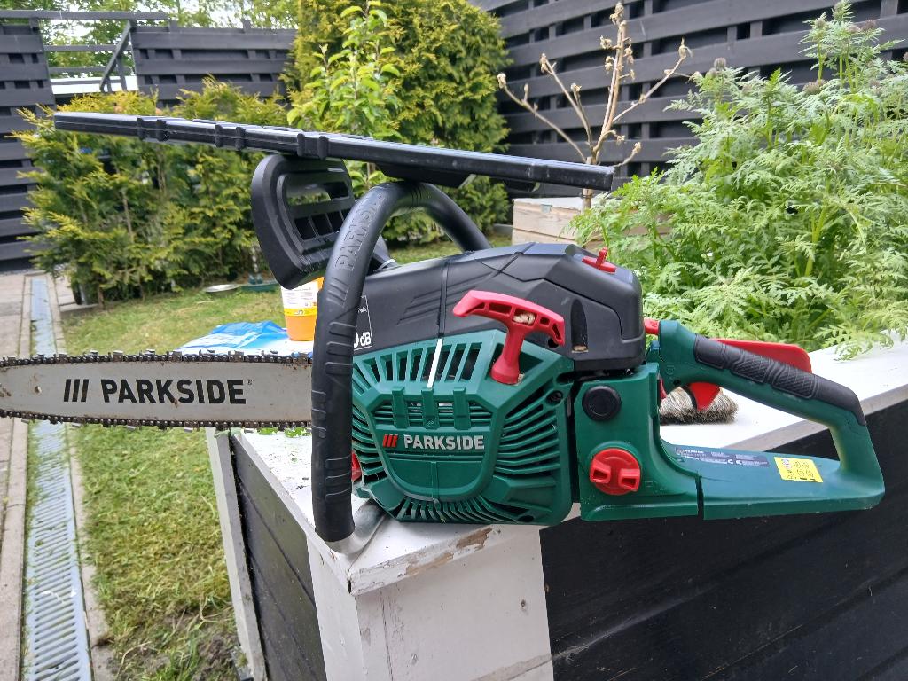 Sterke kettingzaag 47cm blad, Tuin en Terras, Hand-tuingereedschap, Ophalen of Verzenden, Gebruikt, Overige soorten, Parkside
