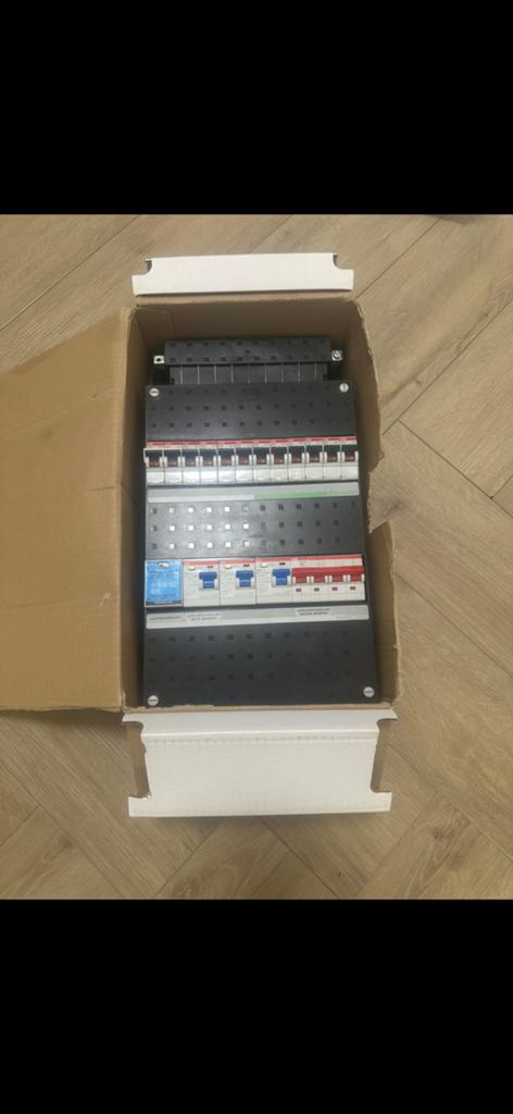 ABB Groepenkast 3 fase met 12 groepen en 3 aardlek, Doe-het-zelf en Verbouw, Elektra en Kabels, Zo goed als nieuw, Overige typen
