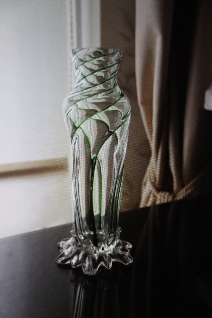 Antiek Boheems Kralik / Pallme Konig filigraan vaas c 1910, Ophalen of Verzenden