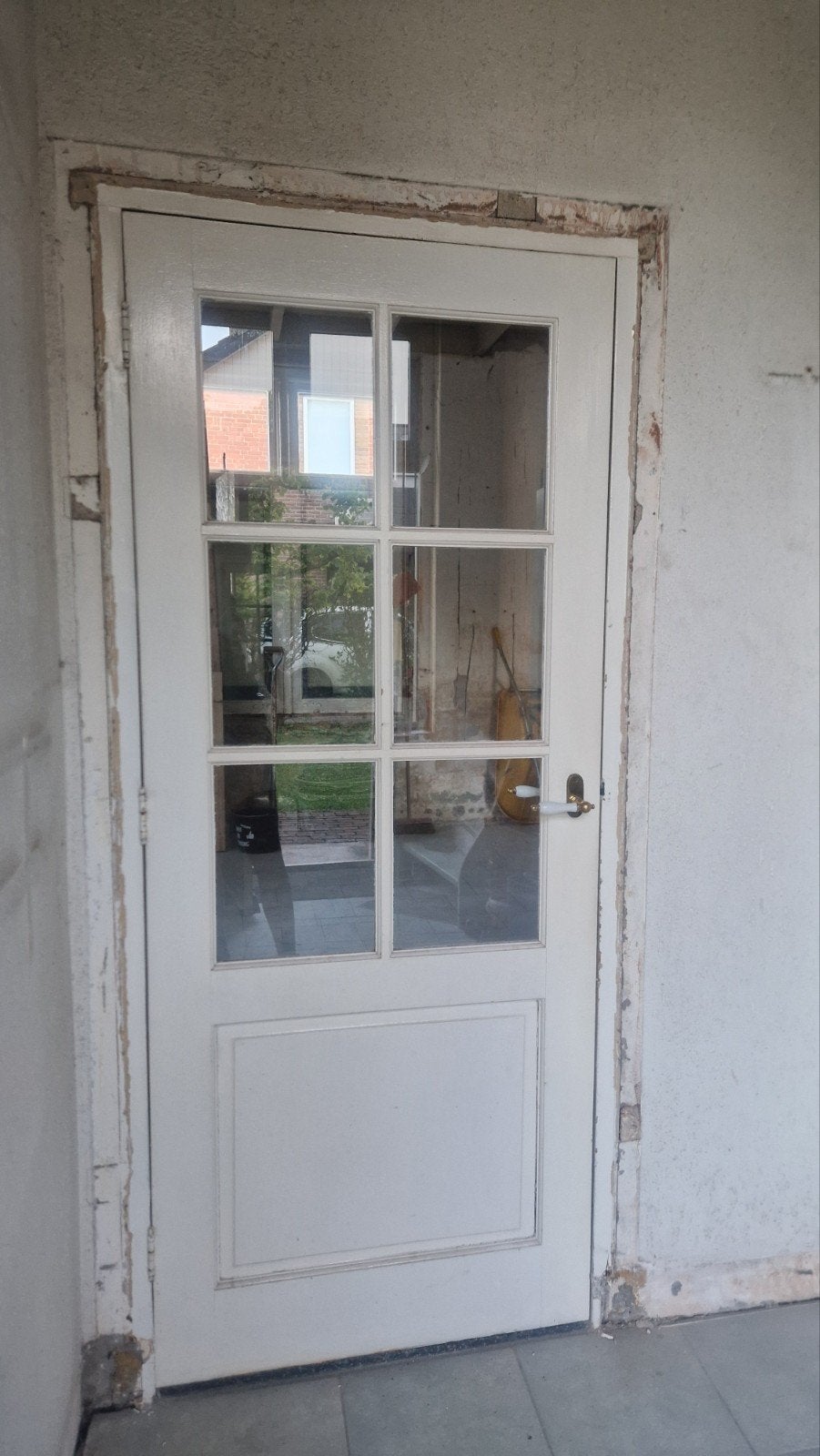Stompe binnendeuren met glas, Doe-het-zelf en Verbouw, Deuren en Horren, Ophalen, Gebruikt, 80 tot 100 cm, Binnendeur