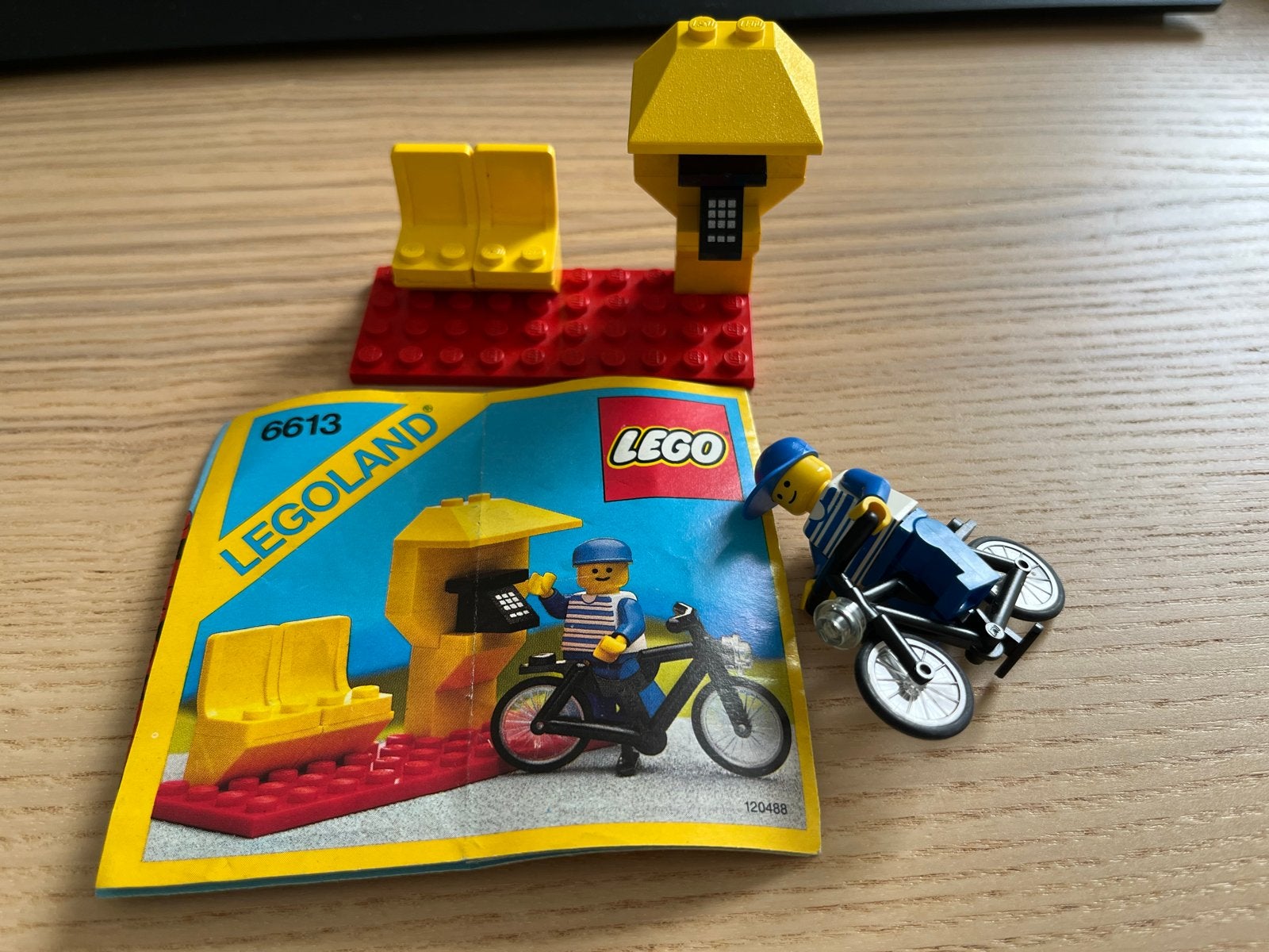 LEGO Legoland 6613 Postbode met fiets (vintage), Gebruikt, Lego, Ophalen of Verzenden, LEGOLAND