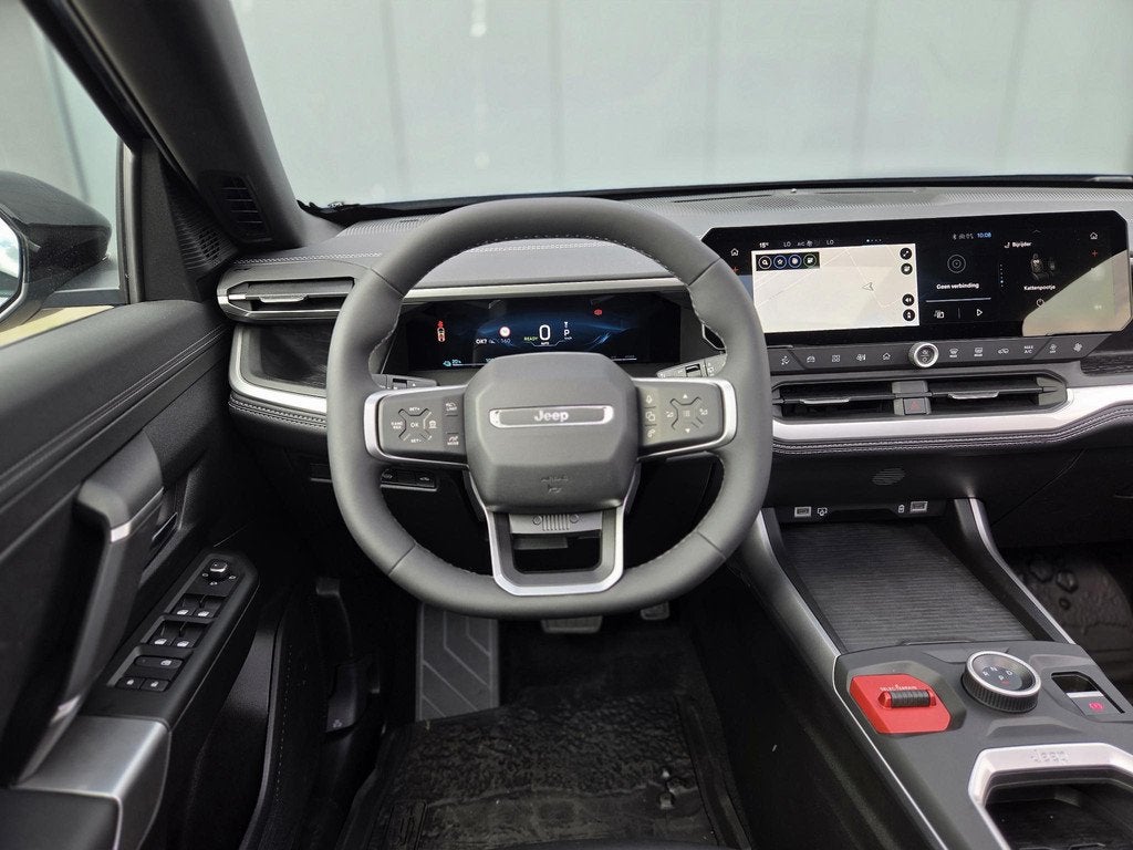 Jeep Compass First Edition 74 kWh | Apple-Android | Panorama, Auto's, Jeep, Gebruikt, 213 pk, Blauw, 31 min