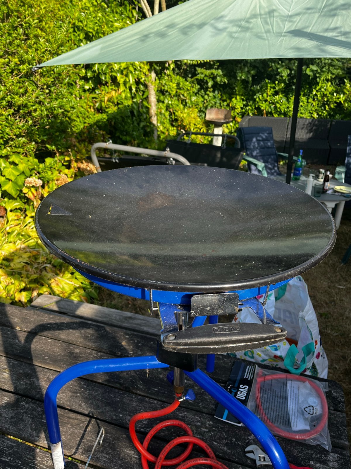 Cadac Skottelbraai met gasbrander en pan, Ophalen, Zo goed als nieuw