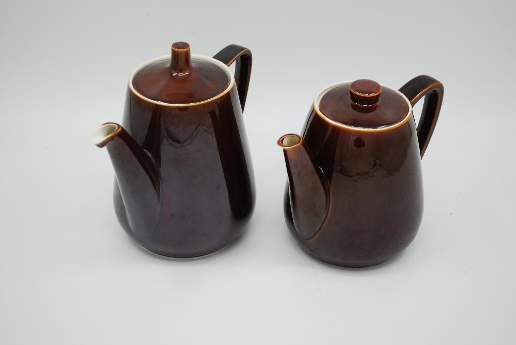 Villeroy en Boch koffie en theekan bruin, Gebruikt, Overige typen, Villeroy & Boch, Ophalen of Verzenden