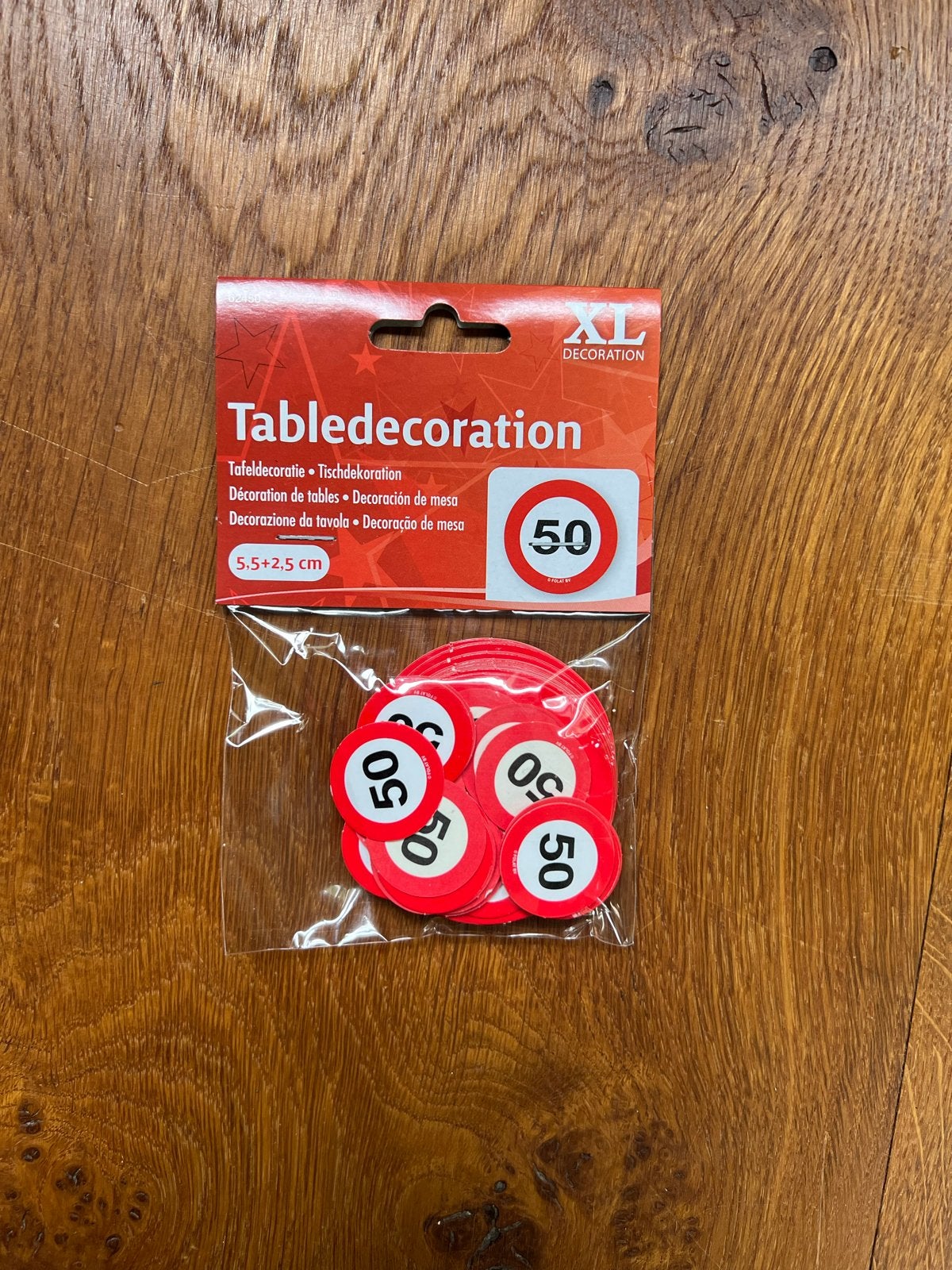 Tafeldecoratie 50 jaar, Ophalen of Verzenden, Nieuw, Feestartikel, Verjaardag