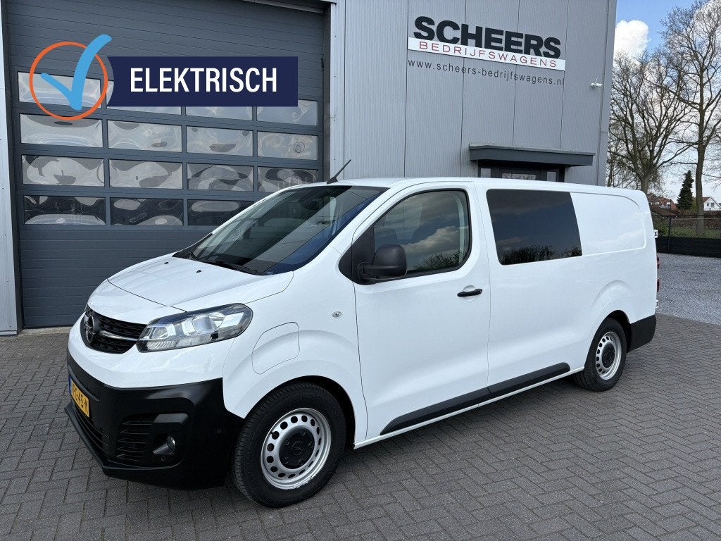 Opel Vivaro-e L3 DC 75 kWh Dubbele Cabine | Airco | Navigati, Auto's, Automaat, Gebruikt, Wit, Origineel Nederlands