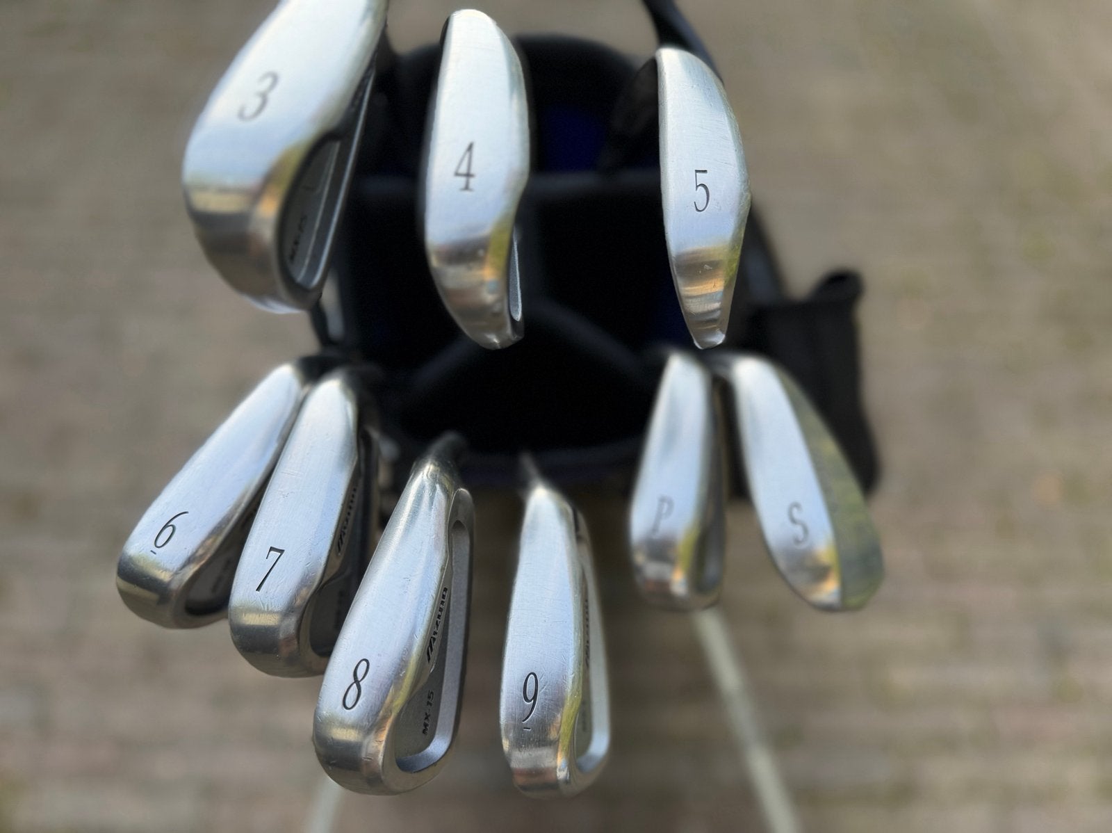 Mizuno MX-15 Set IJzers 3 t/m PW + SW | Staal Shaft | 9 pcs