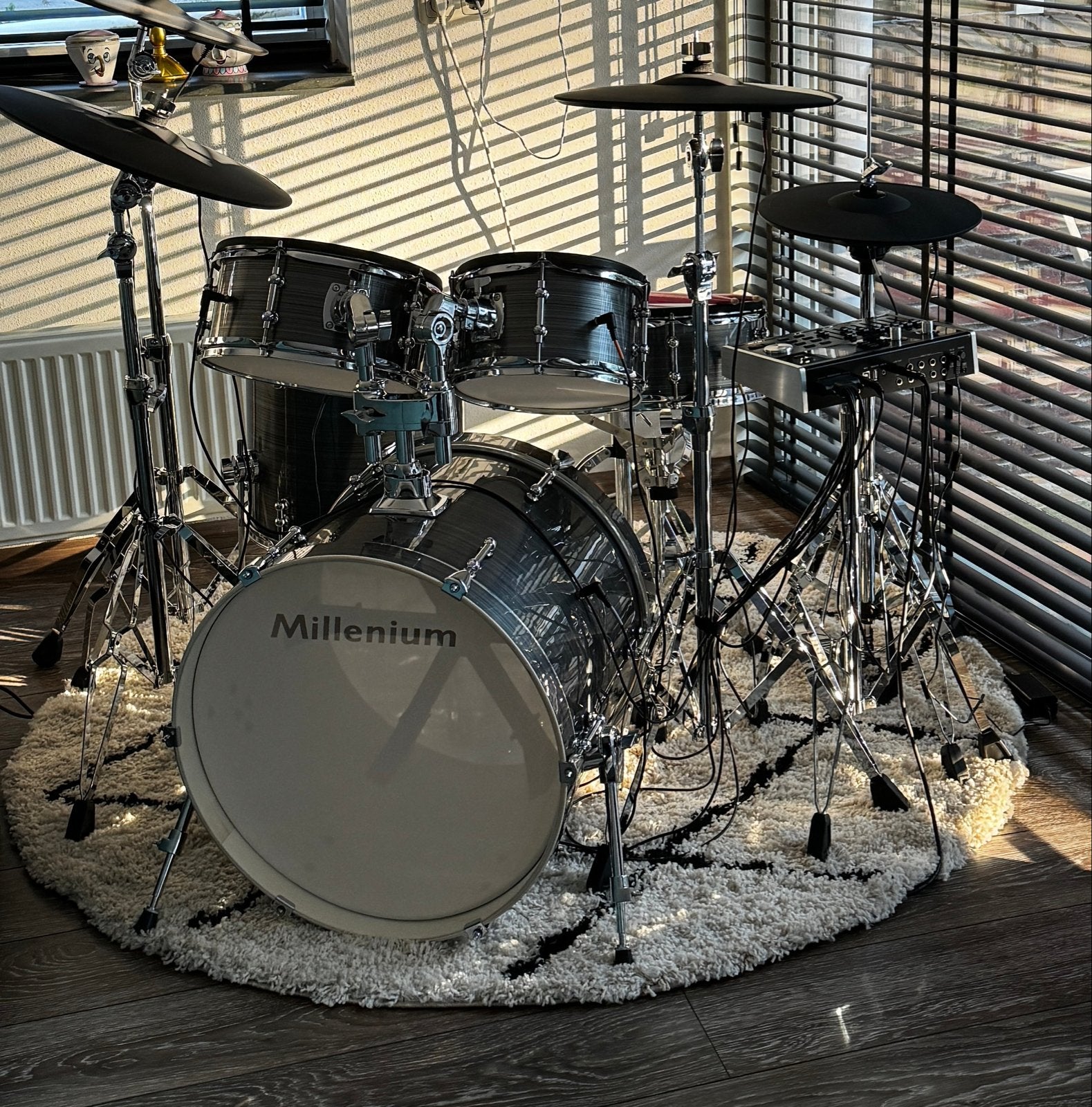 Millenium MPS-1000 E-Drum Set met accessoires, Ophalen, Zo goed als nieuw, Overige merken, Elektronisch