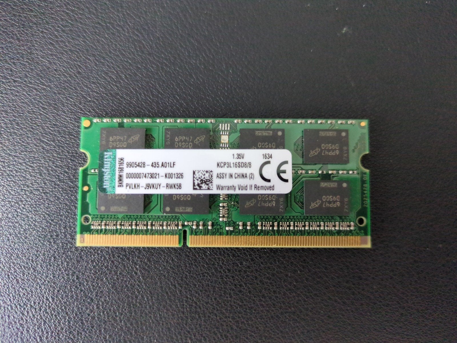 Kingston 8GB DDR3L 1600MHz SODIMM, Computers en Software, RAM geheugen, Gebruikt, 8 GB, DDR3, Ophalen of Verzenden