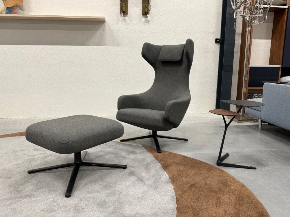 Showmodel Vitra Grand Repos fauteuil stof Design stoel, Vitra, Nieuw, 75 tot 100 cm, Ophalen of Verzenden