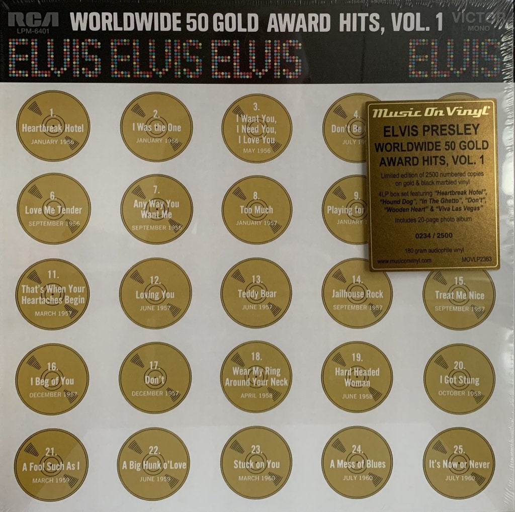 Elvis Presley. Worldwide 50. gold awards hits Vol.1., Boxset, Ophalen of Verzenden, 12 inch, Nieuw in verpakking