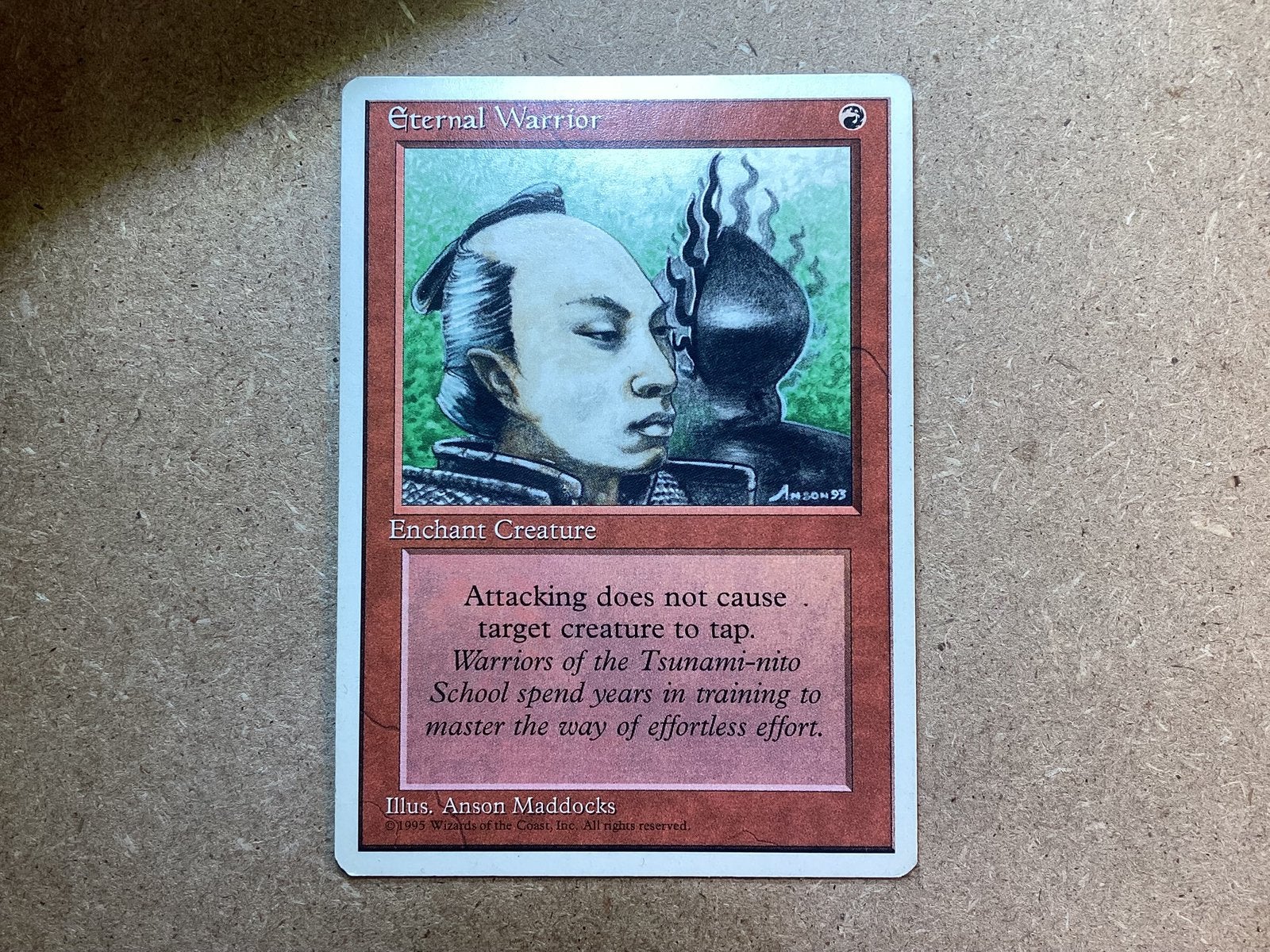1x Eternal Warrior (Light Played), Ophalen of Verzenden, Gebruikt, Losse kaart