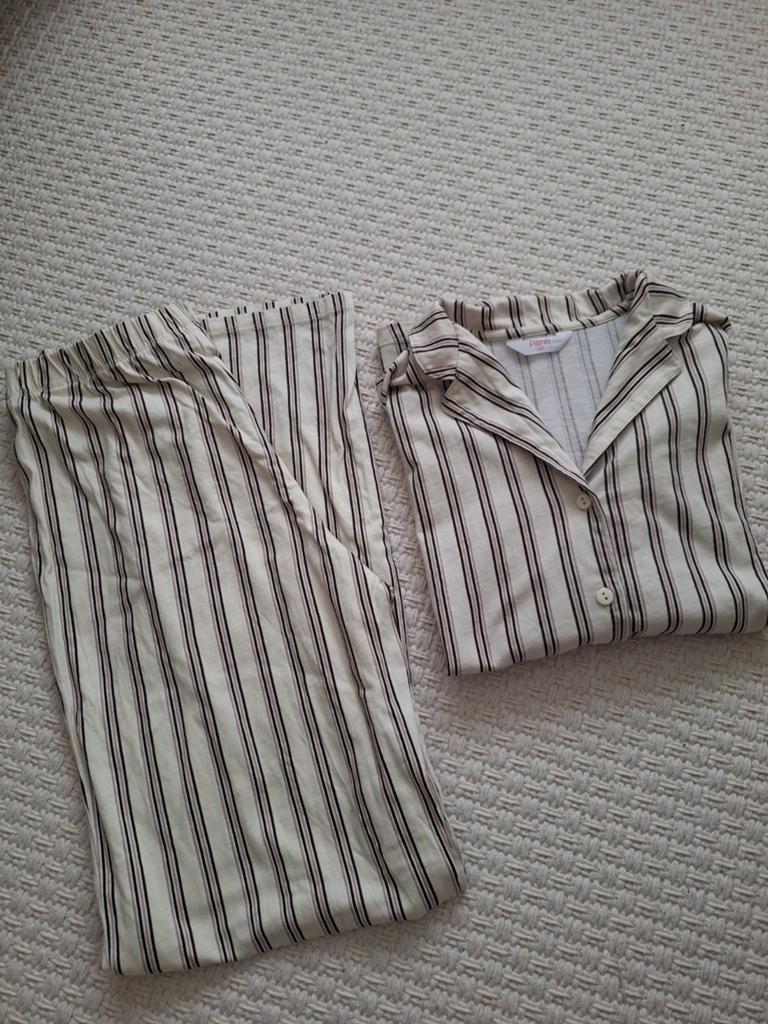Penti katoenen pyjama met korte mouwen maat XS wit gestreept, LCW, Verzenden, Zo goed als nieuw, Maat 34 (XS) of kleiner