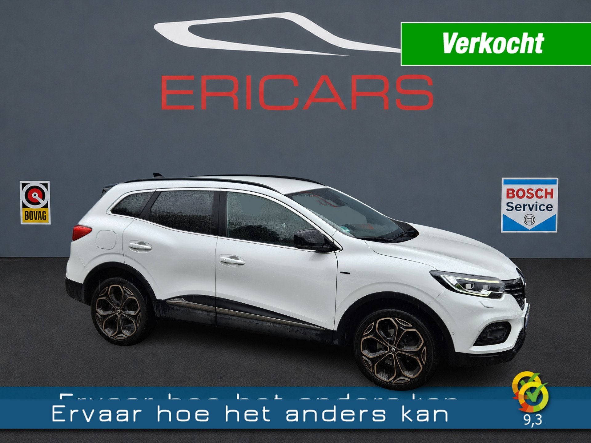 Renault Kadjar 1.3 TCe Black Edition NAVI LEER LM CAMERA ADA, Voorwielaandrijving, Kadjar, Gebruikt, Zwart