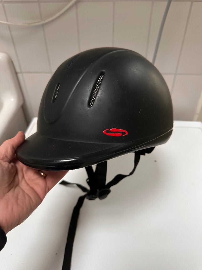 Paarrij cap - junior, Dieren en Toebehoren, Paardrijkleding, Gebruikt, Kinderen, Ophalen of Verzenden, Rijhelm/cap