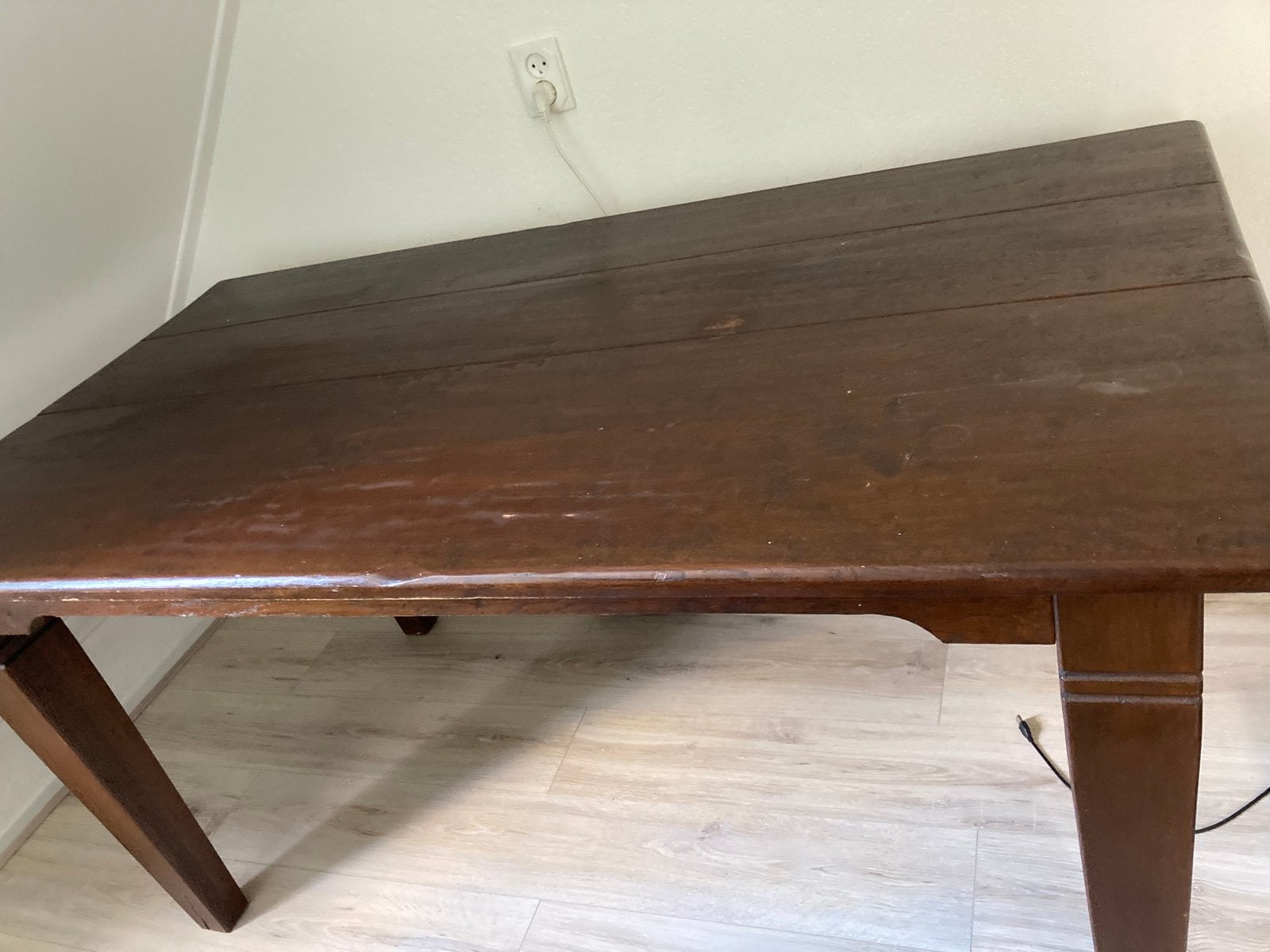 Eikenhouten tafel/ bureau gratis op te halen, Ophalen, 50 tot 100 cm, Zo goed als nieuw, 150 tot 200 cm