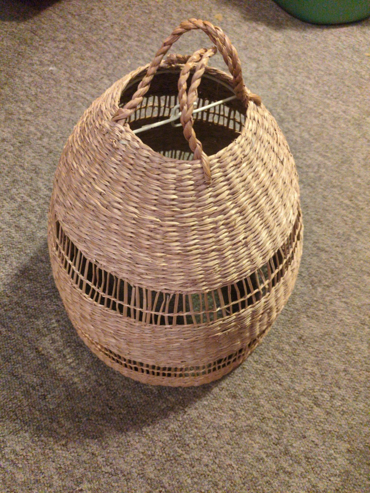 TORARED Ikea Pendant lamp shade, sedge/handmade,, Huis en Inrichting, Ophalen, Gebruikt, Rond