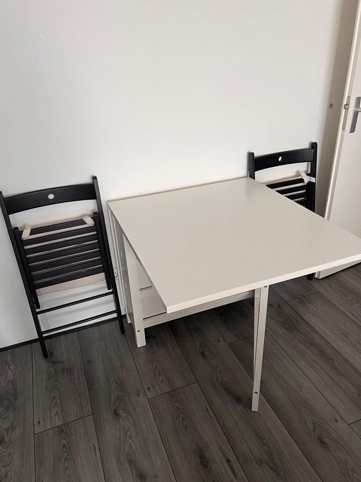 IKEA NORDEN Klaptafel + 2 FRÖSVI Klapstoelen- goed als nieuw, Ophalen, 100 tot 150 cm, Zo goed als nieuw, Modern, functioneel, ruimtebesparend
