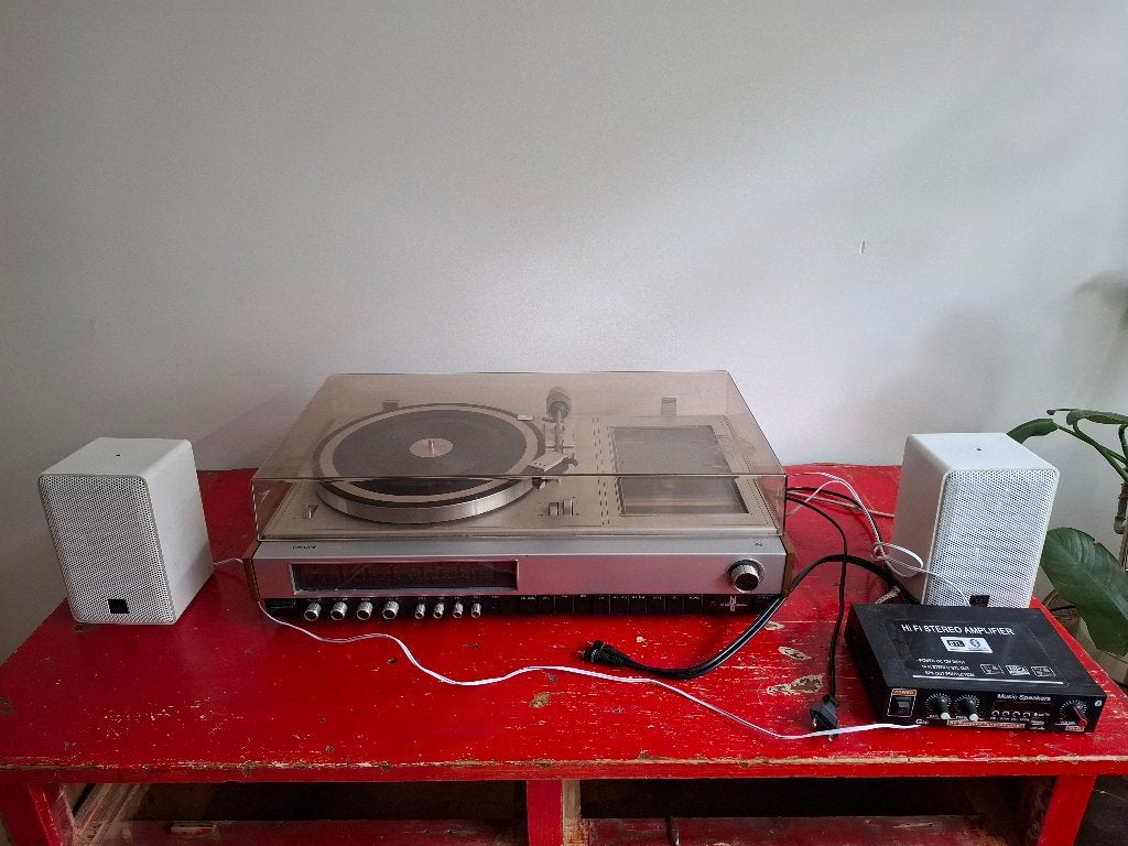 Platenspeler/radio van Philips, vintage, Ophalen, Gebruikt, Platenspeler, Philips